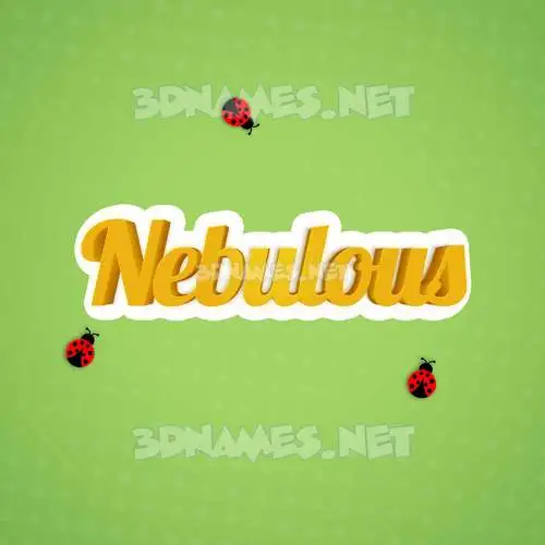 nebulous in Ladybugs style - 3D name wallpaper nebulous in Ladybugs style - 3D name wallpaper