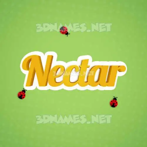 nectar in Ladybugs style - 3D name wallpaper nectar in Ladybugs style - 3D name wallpaper