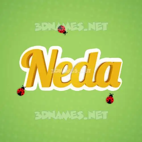neda in Ladybugs style - 3D name wallpaper neda in Ladybugs style - 3D name wallpaper
