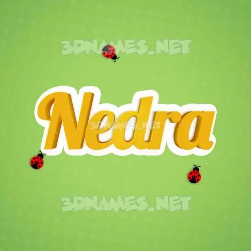 nedra in Ladybugs style - 3D name wallpaper nedra in Ladybugs style - 3D name wallpaper