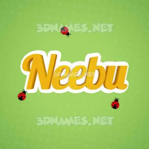 neebu in Ladybugs style - 3D name wallpaper neebu in Ladybugs style - 3D name wallpaper