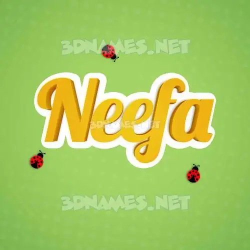 neefa in Ladybugs style - 3D name wallpaper neefa in Ladybugs style - 3D name wallpaper