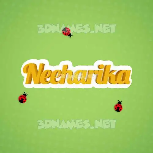 neeharika in Ladybugs style - 3D name wallpaper neeharika in Ladybugs style - 3D name wallpaper
