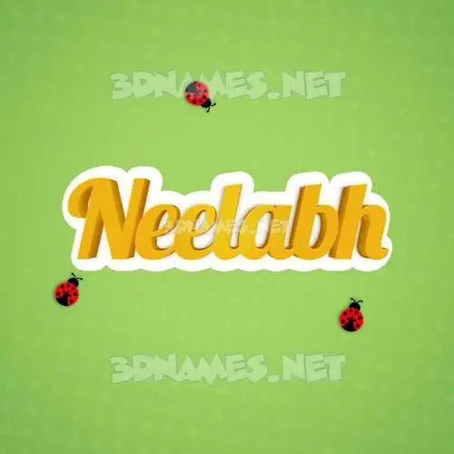 neelabh in Ladybugs style - 3D name wallpaper
