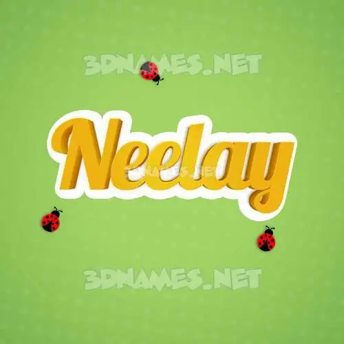neelay in Ladybugs style - 3D name wallpaper neelay in Ladybugs style - 3D name wallpaper