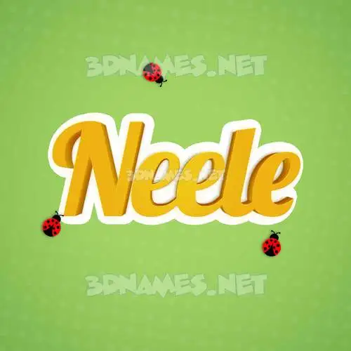 neele in Ladybugs style - 3D name wallpaper neele in Ladybugs style - 3D name wallpaper