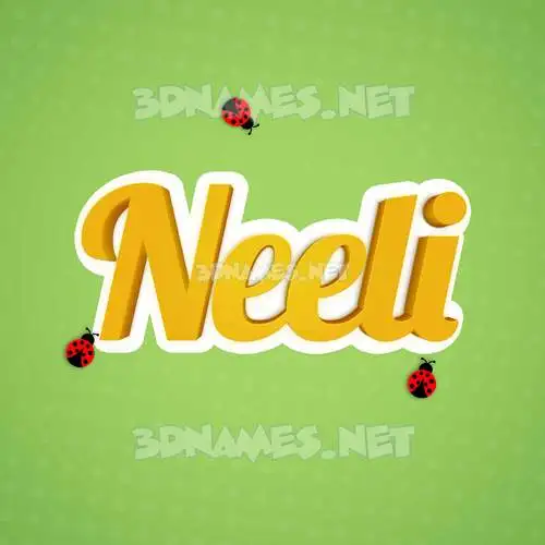 neeli in Ladybugs style - 3D name wallpaper neeli in Ladybugs style - 3D name wallpaper