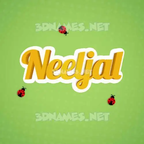 neeljal in Ladybugs style - 3D name wallpaper neeljal in Ladybugs style - 3D name wallpaper