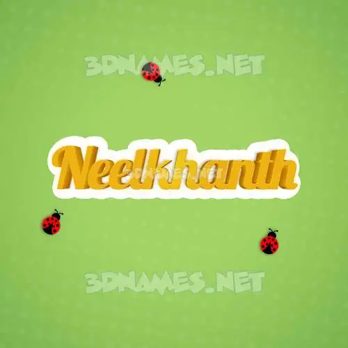 neelkhanth in Ladybugs style - 3D name wallpaper neelkhanth in Ladybugs style - 3D name wallpaper