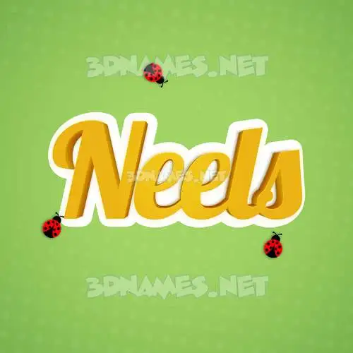 neels in Ladybugs style - 3D name wallpaper neels in Ladybugs style - 3D name wallpaper