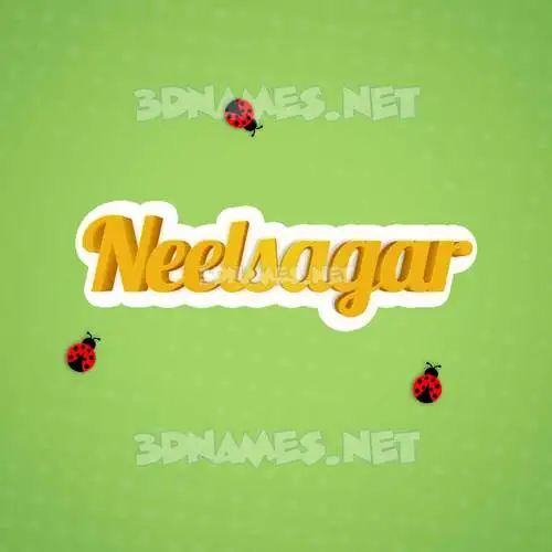 neelsagar in Ladybugs style - 3D name wallpaper neelsagar in Ladybugs style - 3D name wallpaper
