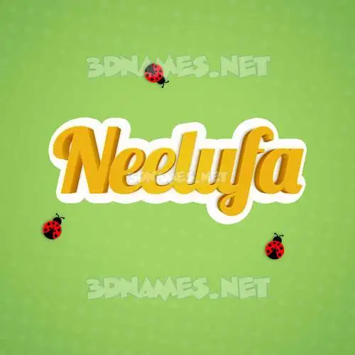 neelufa in Ladybugs style - 3D name wallpaper neelufa in Ladybugs style - 3D name wallpaper