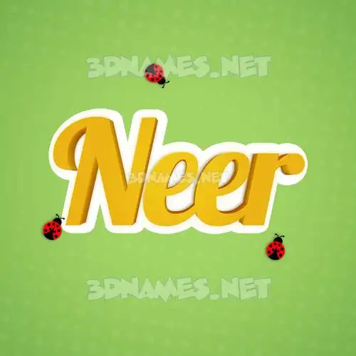 neer in Ladybugs style - 3D name wallpaper neer in Ladybugs style - 3D name wallpaper