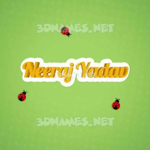 neeraj yadav in Ladybugs style - 3D name wallpaper neeraj yadav in Ladybugs style - 3D name wallpaper