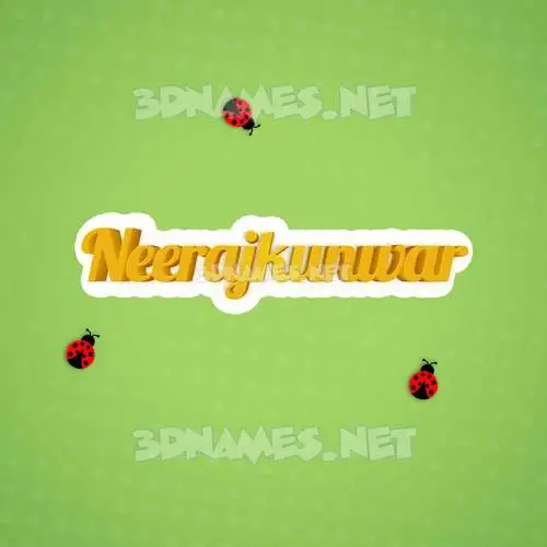 neerajkunwar in Ladybugs style - 3D name wallpaper neerajkunwar in Ladybugs style - 3D name wallpaper