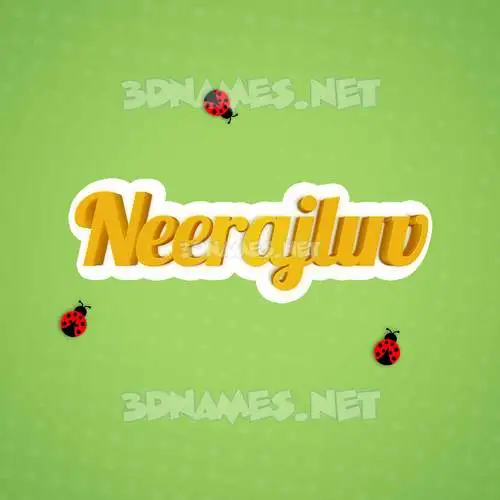 neerajluv in Ladybugs style - 3D name wallpaper neerajluv in Ladybugs style - 3D name wallpaper