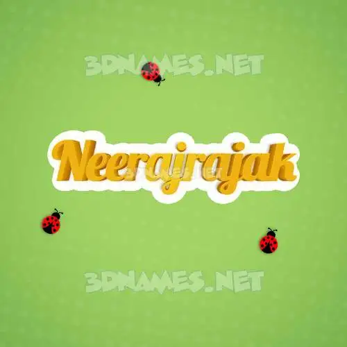 neerajrajak in Ladybugs style - 3D name wallpaper neerajrajak in Ladybugs style - 3D name wallpaper