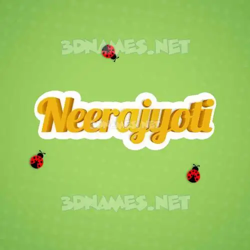 neerajyoti in Ladybugs style - 3D name wallpaper neerajyoti in Ladybugs style - 3D name wallpaper