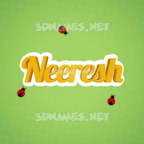 neeresh in Ladybugs style - 3D name wallpaper neeresh in Ladybugs style - 3D name wallpaper
