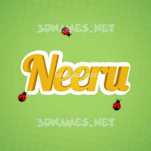 neeru in Ladybugs style - 3D name wallpaper neeru in Ladybugs style - 3D name wallpaper