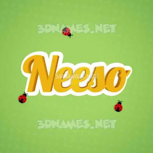 neeso in Ladybugs style - 3D name wallpaper neeso in Ladybugs style - 3D name wallpaper