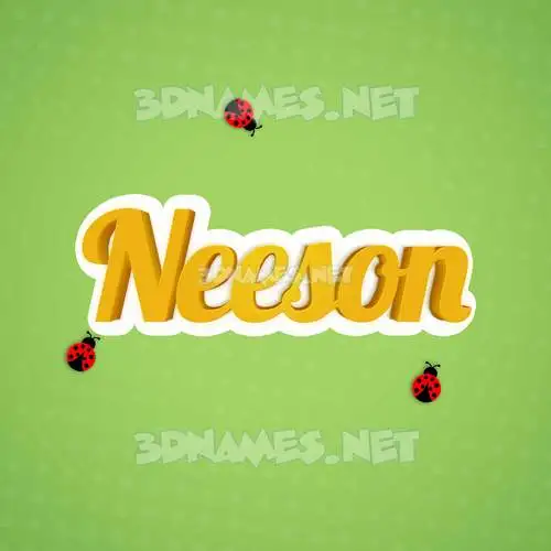 neeson in Ladybugs style - 3D name wallpaper neeson in Ladybugs style - 3D name wallpaper
