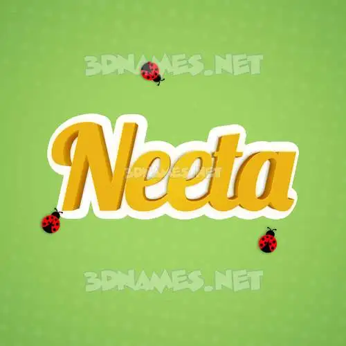 neeta in Ladybugs style - 3D name wallpaper neeta in Ladybugs style - 3D name wallpaper