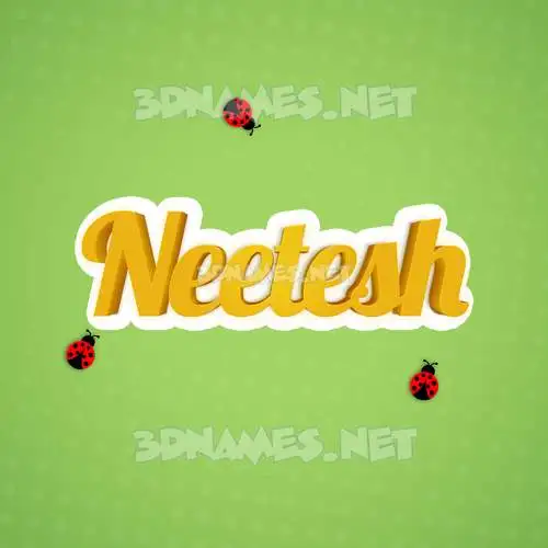 neetesh in Ladybugs style - 3D name wallpaper neetesh in Ladybugs style - 3D name wallpaper