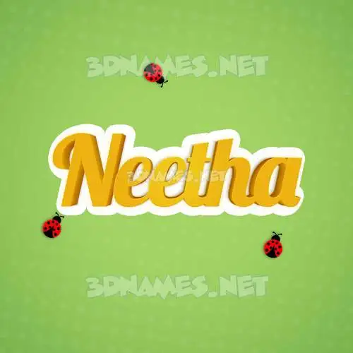 neetha in Ladybugs style - 3D name wallpaper neetha in Ladybugs style - 3D name wallpaper