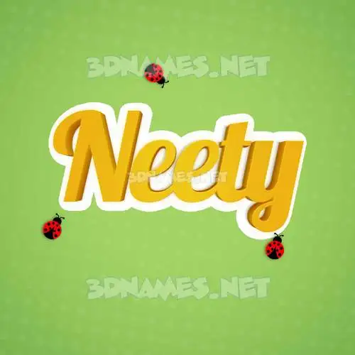 neety in Ladybugs style - 3D name wallpaper neety in Ladybugs style - 3D name wallpaper