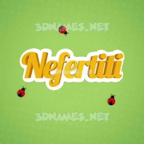 nefertiti in Ladybugs style - 3D name wallpaper nefertiti in Ladybugs style - 3D name wallpaper