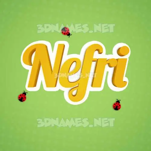 nefri in Ladybugs style - 3D name wallpaper nefri in Ladybugs style - 3D name wallpaper