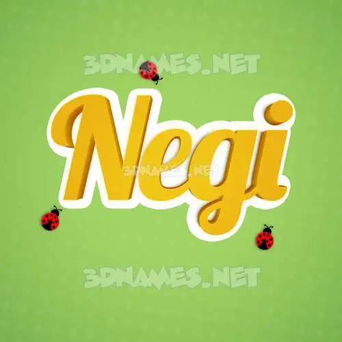 negi in Ladybugs style - 3D name wallpaper negi in Ladybugs style - 3D name wallpaper