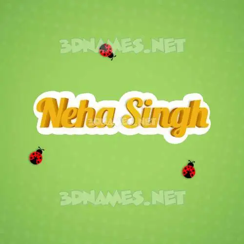 neha singh in Ladybugs style - 3D name wallpaper