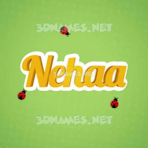nehaa in Ladybugs style - 3D name wallpaper nehaa in Ladybugs style - 3D name wallpaper