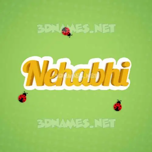 nehabhi in Ladybugs style - 3D name wallpaper nehabhi in Ladybugs style - 3D name wallpaper