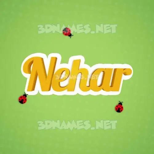 nehar in Ladybugs style - 3D name wallpaper nehar in Ladybugs style - 3D name wallpaper
