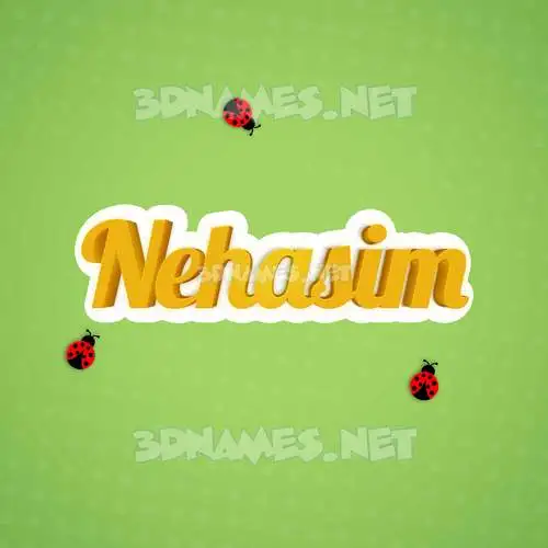 nehasim in Ladybugs style - 3D name wallpaper nehasim in Ladybugs style - 3D name wallpaper