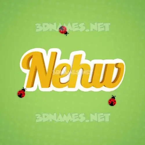 nehw in Ladybugs style - 3D name wallpaper nehw in Ladybugs style - 3D name wallpaper