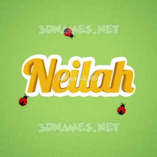 neilah in Ladybugs style - 3D name wallpaper neilah in Ladybugs style - 3D name wallpaper