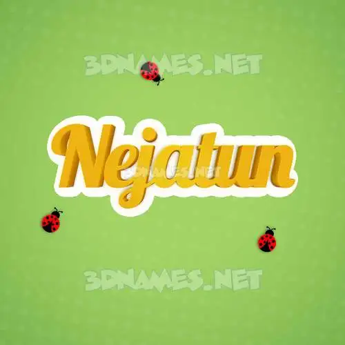 nejatun in Ladybugs style - 3D name wallpaper nejatun in Ladybugs style - 3D name wallpaper
