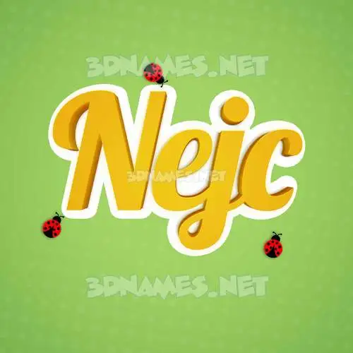 nejc in Ladybugs style - 3D name wallpaper nejc in Ladybugs style - 3D name wallpaper