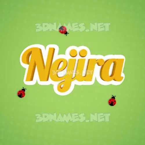 nejira in Ladybugs style - 3D name wallpaper nejira in Ladybugs style - 3D name wallpaper