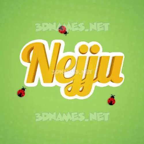 nejju in Ladybugs style - 3D name wallpaper nejju in Ladybugs style - 3D name wallpaper