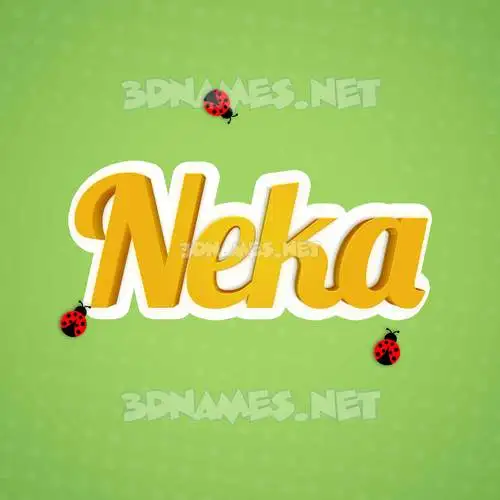 neka in Ladybugs style - 3D name wallpaper neka in Ladybugs style - 3D name wallpaper