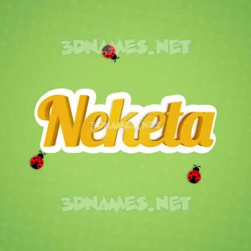 neketa in Ladybugs style - 3D name wallpaper neketa in Ladybugs style - 3D name wallpaper