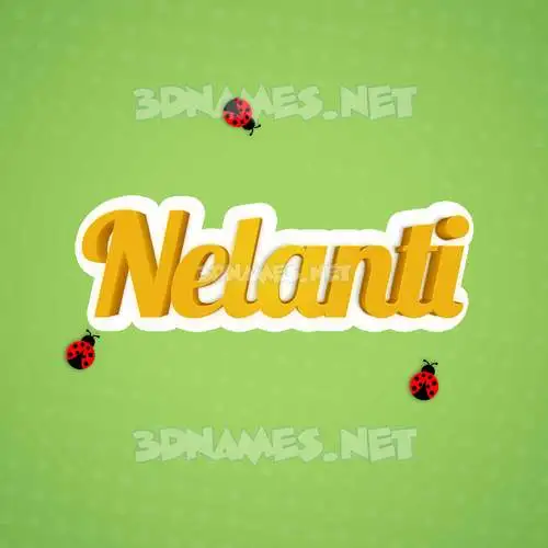 nelanti in Ladybugs style - 3D name wallpaper nelanti in Ladybugs style - 3D name wallpaper