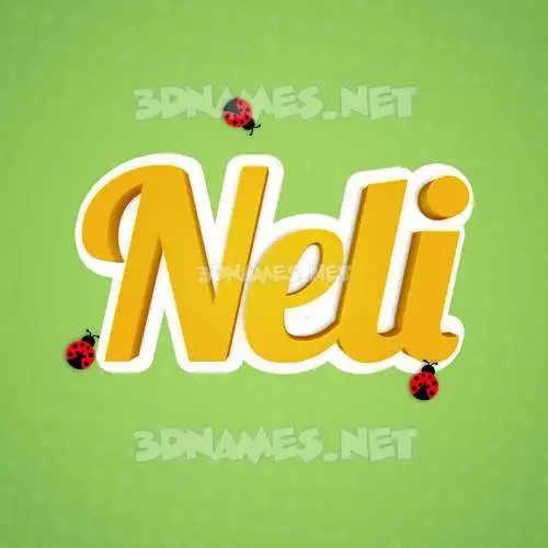 neli in Ladybugs style - 3D name wallpaper neli in Ladybugs style - 3D name wallpaper