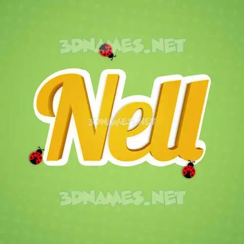 nell in Ladybugs style - 3D name wallpaper nell in Ladybugs style - 3D name wallpaper