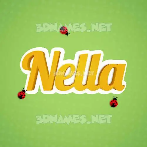 nella in Ladybugs style - 3D name wallpaper nella in Ladybugs style - 3D name wallpaper